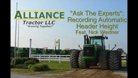 "Ask The Experts": Recording Header Stop Height - Feat. Nick Weidner