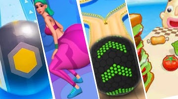 Action Balls vs Twerk Race 3D vs Going Balls vs Sandwich Runner #55 I Satisfying Mobile Game