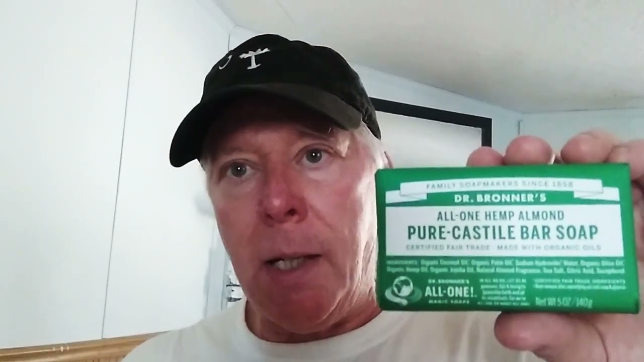 Dr Bronner's Almond Hemp Pure Castile Bar Soap!  😃