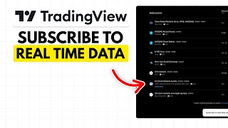How To Subscribe To Real Time Data On TradingView (2026)