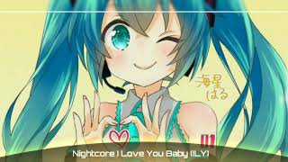 NIGHTCORE - ILY (I Love You Baby) - (Lyrics) Surf mesa Resimi