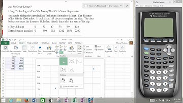 Linear and Quadratic Regression using Excel
