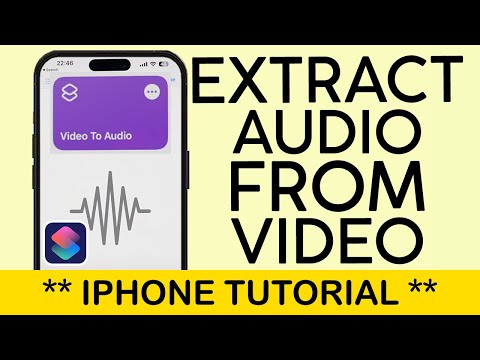 How to Extract Audio from Video on Your iPhone | Shortcut Video to Audio (2023)