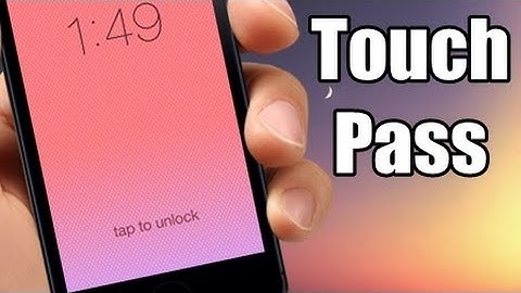 TouchPass - Unlock Your Device With A Touch