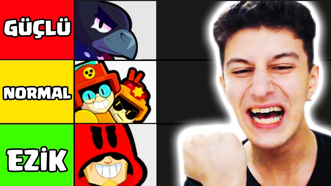 EN GÜÇLÜDEN EN GÜÇSÜZE BRAWL STARS KARAKTERLERİ SIRALAMA
