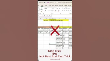 List Employees with Department |Use of Filter and Slicer