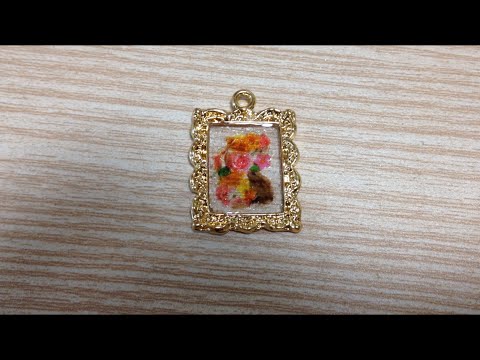 簡単!お花のフィルム ハンドメイド UVレジン 初心者 easy flower film handmade UVresin beginner