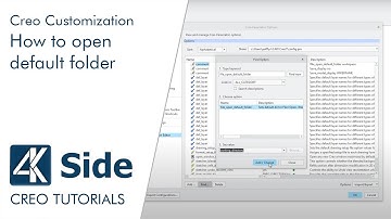Creo Customization: How to open default folder