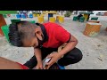 14 Yr Old SHOE SHINE BOY GOT SKILLS! | Downtown Cancun Mexico 🇲🇽