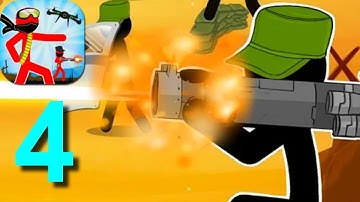 Stickman Army : Team Battle Walkthrough Part 4 All Levels / Android Gameplay HD