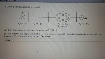 Z bus formation using O (zero) Sequence circuit A practical example 07