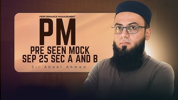 ACCA | PERFORMANCE MANAGEMENT (PM) | PRE SEEN SEP 25 SEC A AND B