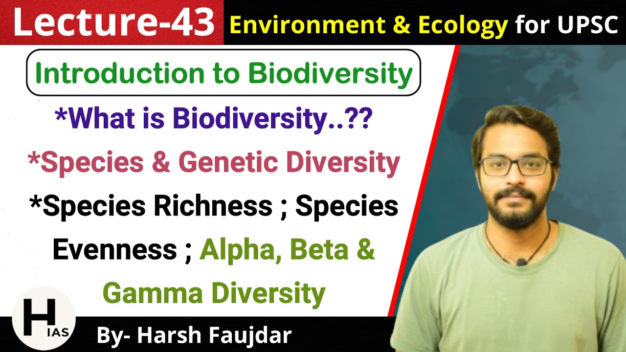 E43: Biodiversity, Species & Genetic Diversity, Species Richness ...