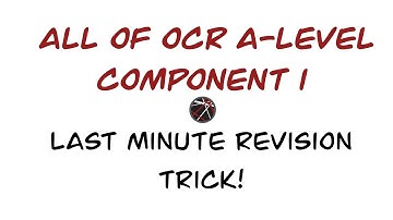 Revision Trick! Component 1 | OCR A level Computer Science