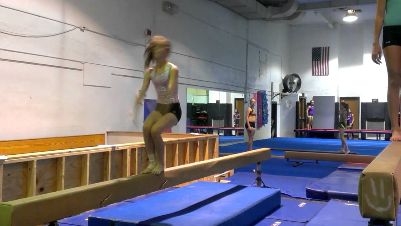 Learning Back Handsprings on Beam YouTube