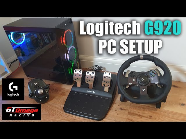 How Setup Logitech G920 Racing Steering Wheel On A PC - YouTube