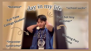 A *REALISTIC* day in my life of a working student (summer school & parttime job)