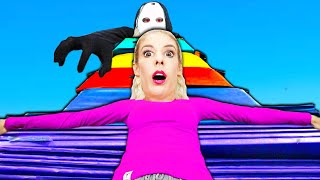 WORLD'S LARGEST Gymnastics Fort! (Hide and Seek w\/ RZ Twin ) Rebecca Zamolo