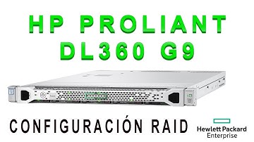 Configuración RAID del HP Proliant DL360 Gen9 Dynamic Smart Array B140i