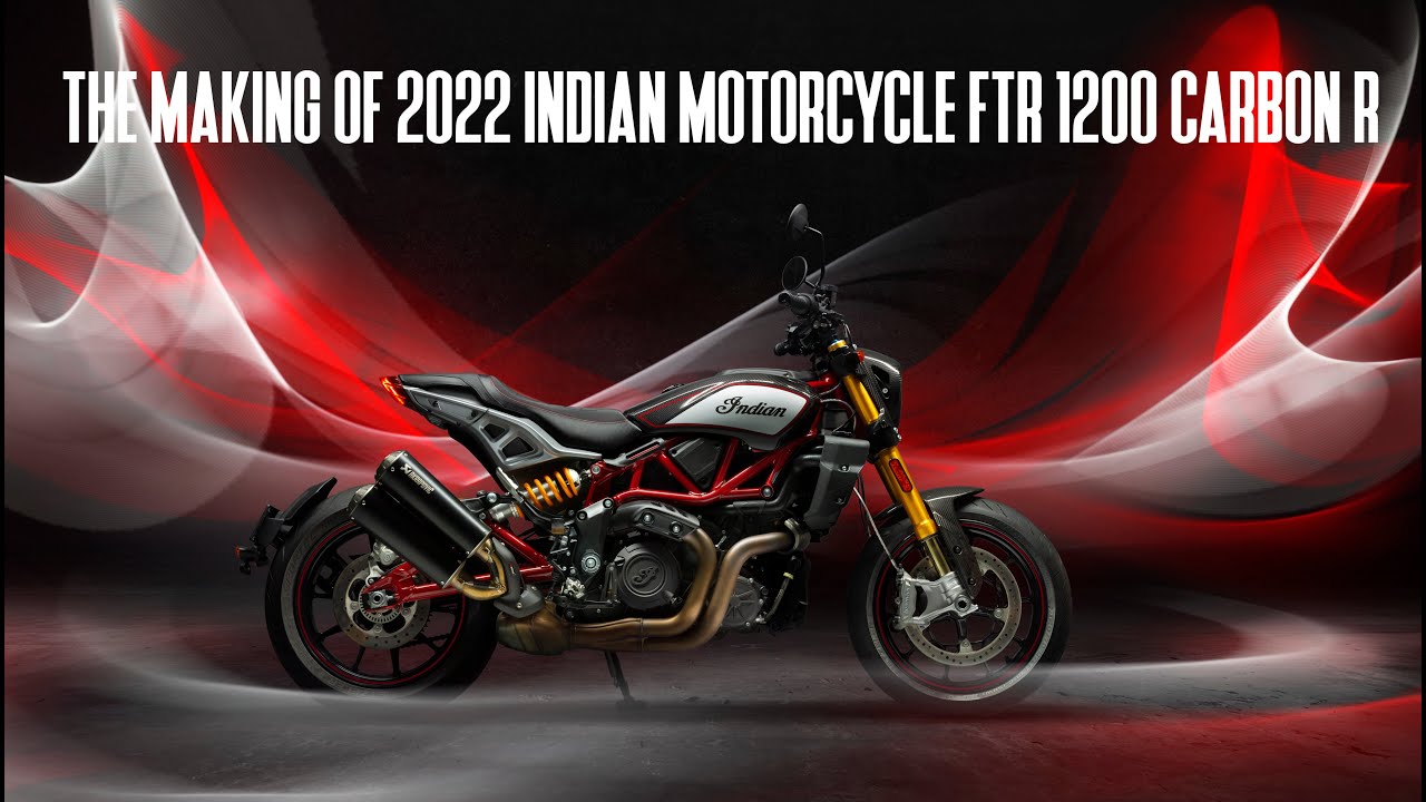 THE MAKING OF 2022 INDIAN MOTORCYCLE FTR CARBON R - Light painting and traditional studio lighting.