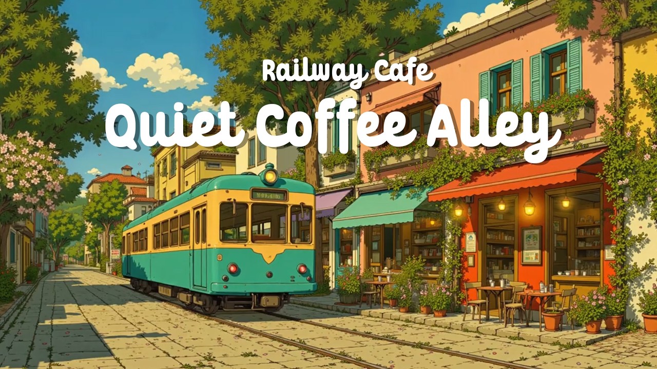 Cozy Street Café Tram☕Lofi Hip Hop ~ Calm Lofi by Railway Coffee