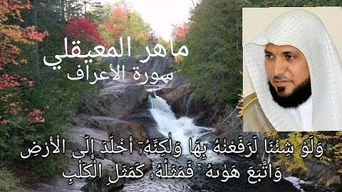 الشيخ ماهر المعيقلي تلاوه ستنقلك لعالم أخر سورة الأعراف"ولو شئنا لرفعناه بها ولاكنه أخلد الي الأرض"