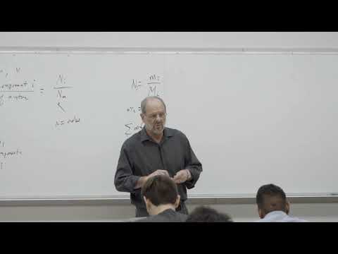 Thermodynamics: Overview of ideal gas mixtures, Amagat&rsquo;s and Dalton&rsquo;s laws (42 of 51)