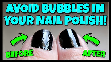 Avoid Bubbles In Your Nail Polish 📍 How To With Kristin