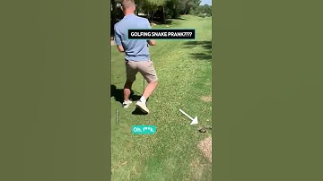 Fake Snake Prank While Golfing 😂🐍