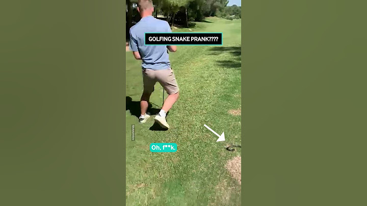 Fake Snake Prank While Golfing 😂🐍