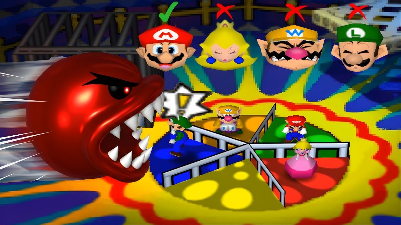 [マリオパーティ2 +3 N64 最高のミニゲーム: トップ50 マリオ Vs ルイージ Vs ピーチ Vs ワリオ (CPU最強 たつじん)]