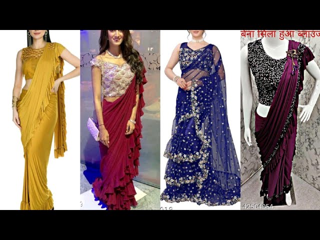 Ruffle Saree available at very affordable price!! #fyp #fypシ #goviral |  TikTok