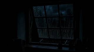 [ Window Rain 5 ]  Soft Rain in Outside the Open Window Bedroom | Cozy Warm Ambience for Deep Sleep screenshot 4