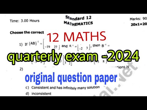 12 th maths