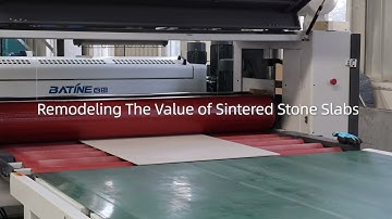LingBiao Sintered Stone Anti Breakage Installation System Production Process