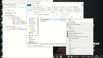 10. Penyelesaian Solusi Persamaan Linier Menggunakan Metode Eliminasi Gauss Berbasis Python