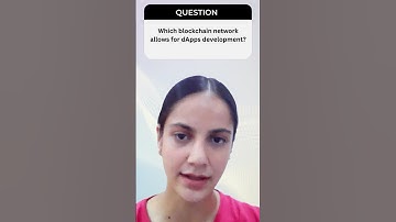 Which blockchain network allows for dApps development? #appdevelopment #dapp  #blockchain