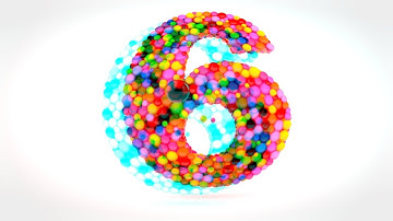 Learn Number 6 on 3d Color Balls | Sparta Anaglyph Slide Effects (Sponsored by preview2effects)