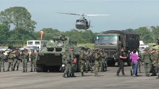 El ejército de Colombia realiza ejercicios militares en la frontera con Venezuela
