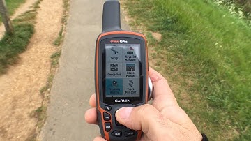 Marking points and tracks with a Garmin GPSMAP64s