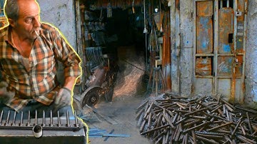 From Fire to Field: The Process of Handcrafting Rake in a Traditional Blacksmithing Workshop