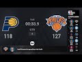 Indiana Pacers @ New York Knicks Game 2 | #NBAplayoffs presented by Google Pixel Live Scoreboard