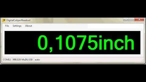 Digital Caliper Readout