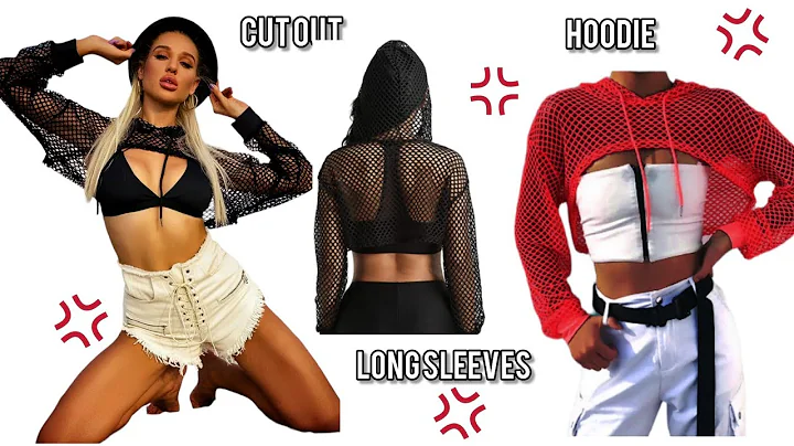 Learn to Crochet a Stylish Cut-Out Mesh Top with Long Sleeves and Hoodie