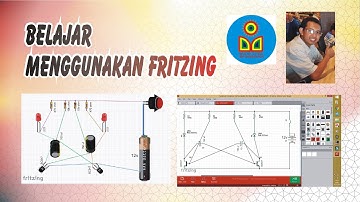 FRITZING - Belajar membuat rangkaian lampu kedip flip flop