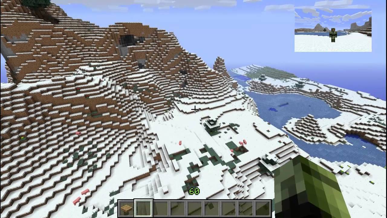 Minecraft Map Review #1 selbst gebautes Skiresort - YouTube
