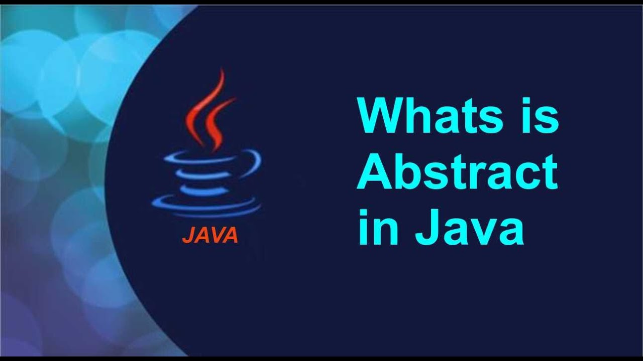 What is Abstract in java ? Explain Lecture-13 - YouTube