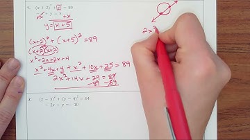 6.7- System of Equations of Circle/Line