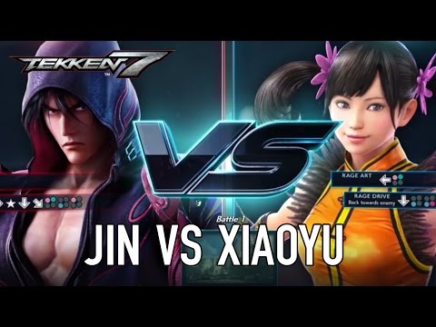 Tekken 7 - PS4/XB1/PC - Jin VS Xiaoyu (Character Gameplay)