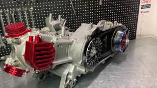 Tuning engine 5ML, part 4: install CVT, compression test. Project Yamaha BWS125 - 205cc.